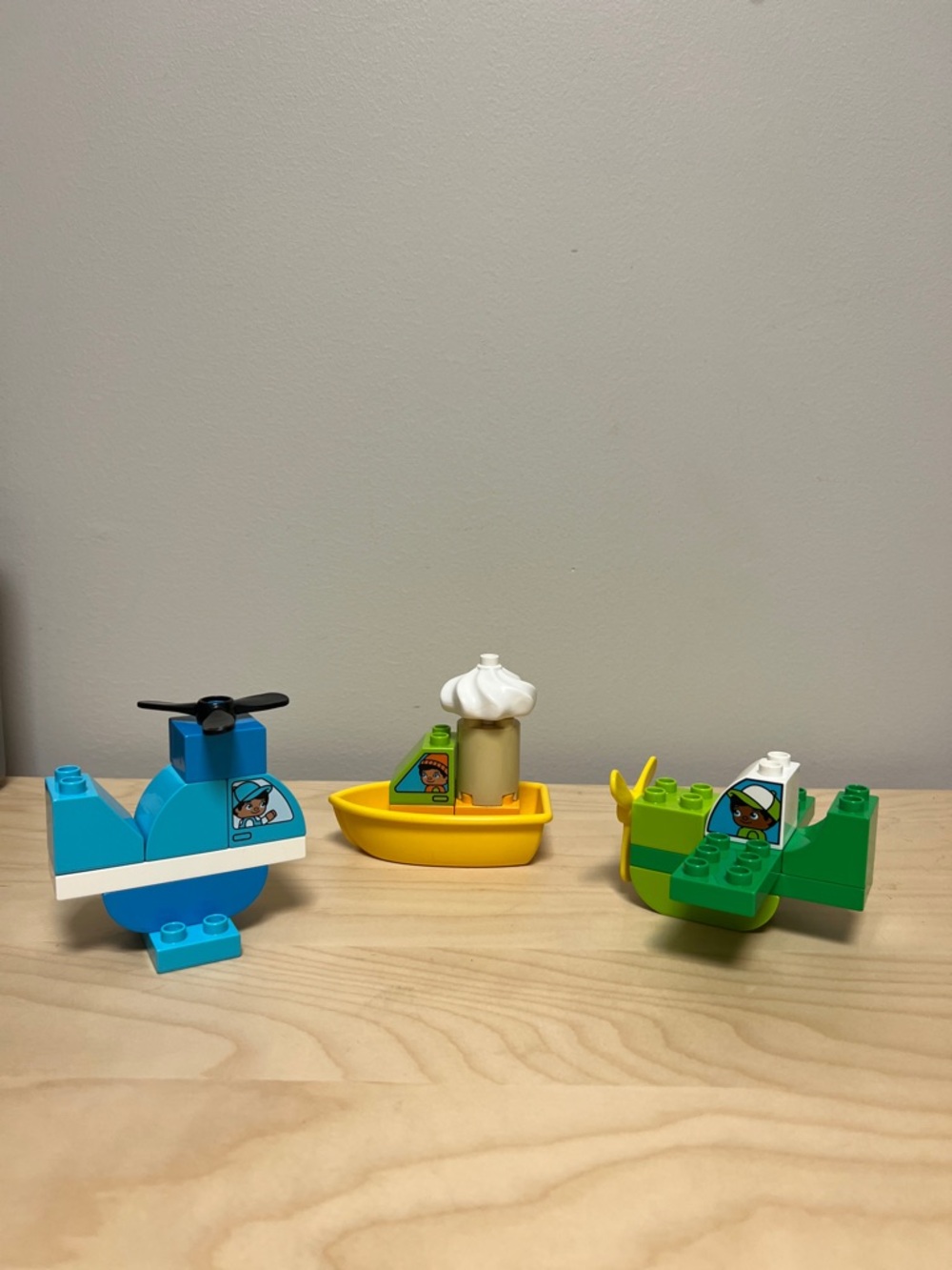 LEGO DUPLO Building Toy Vehicles Set - Plane, Helicopter, Boat - Toddler Toy